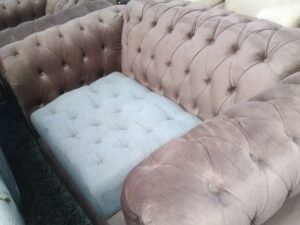Mauve Velvet Chesterfield Sofa