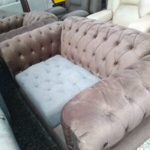 Mauve Velvet Chesterfield Sofa