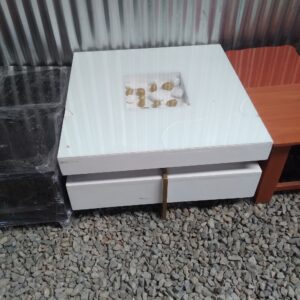 Decorative White Square Coffee Table
