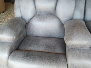 Grey Distressed Suede Single Seater Armchair